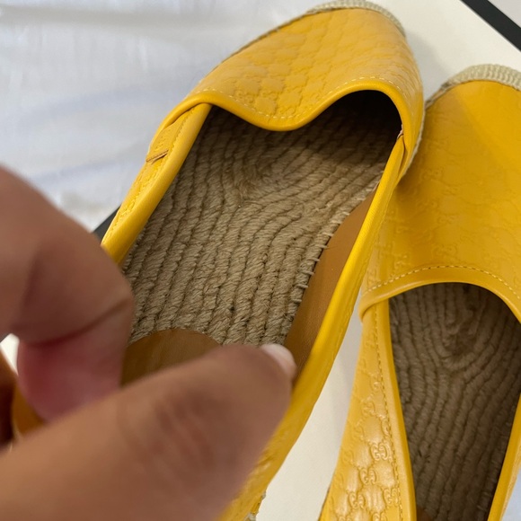 Gucci MicroGuccissima soft espadrille size 39.5 new buttercup - Picture 16 of 16